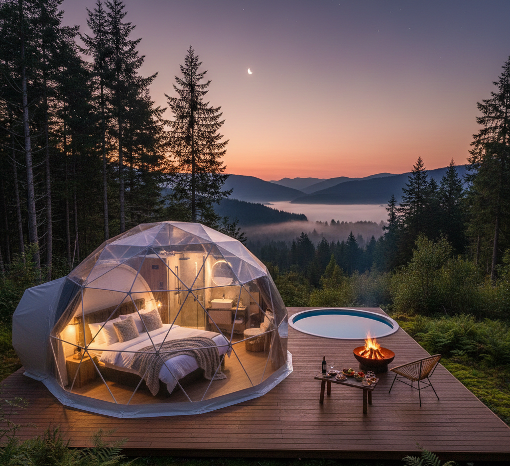 Glamping como modelo de negocio rentable: El arte de monetizar la desconexión